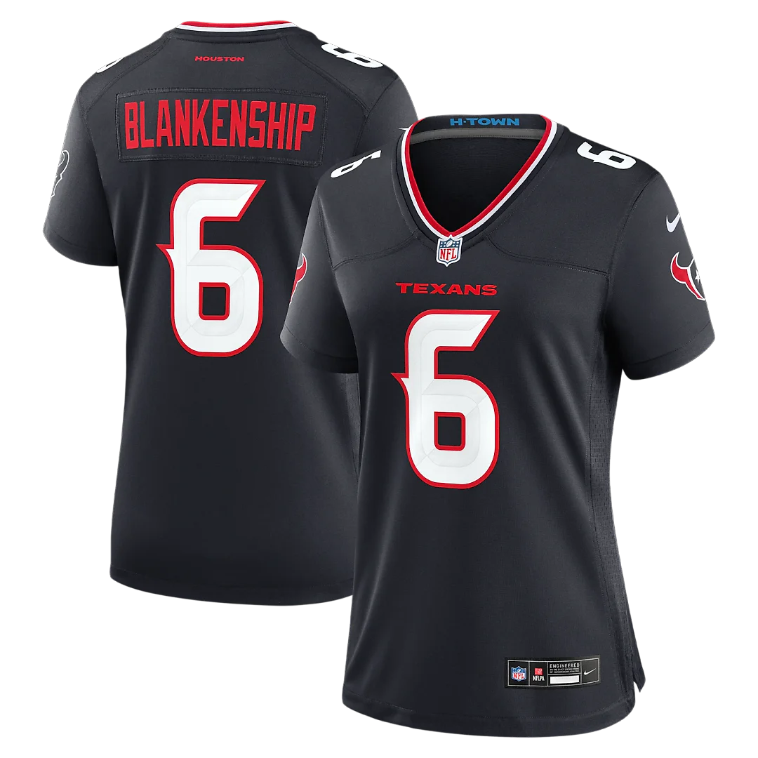 Zennovawear Reed Blankenship Houston Texans Women's Team Game Jersey - Navy