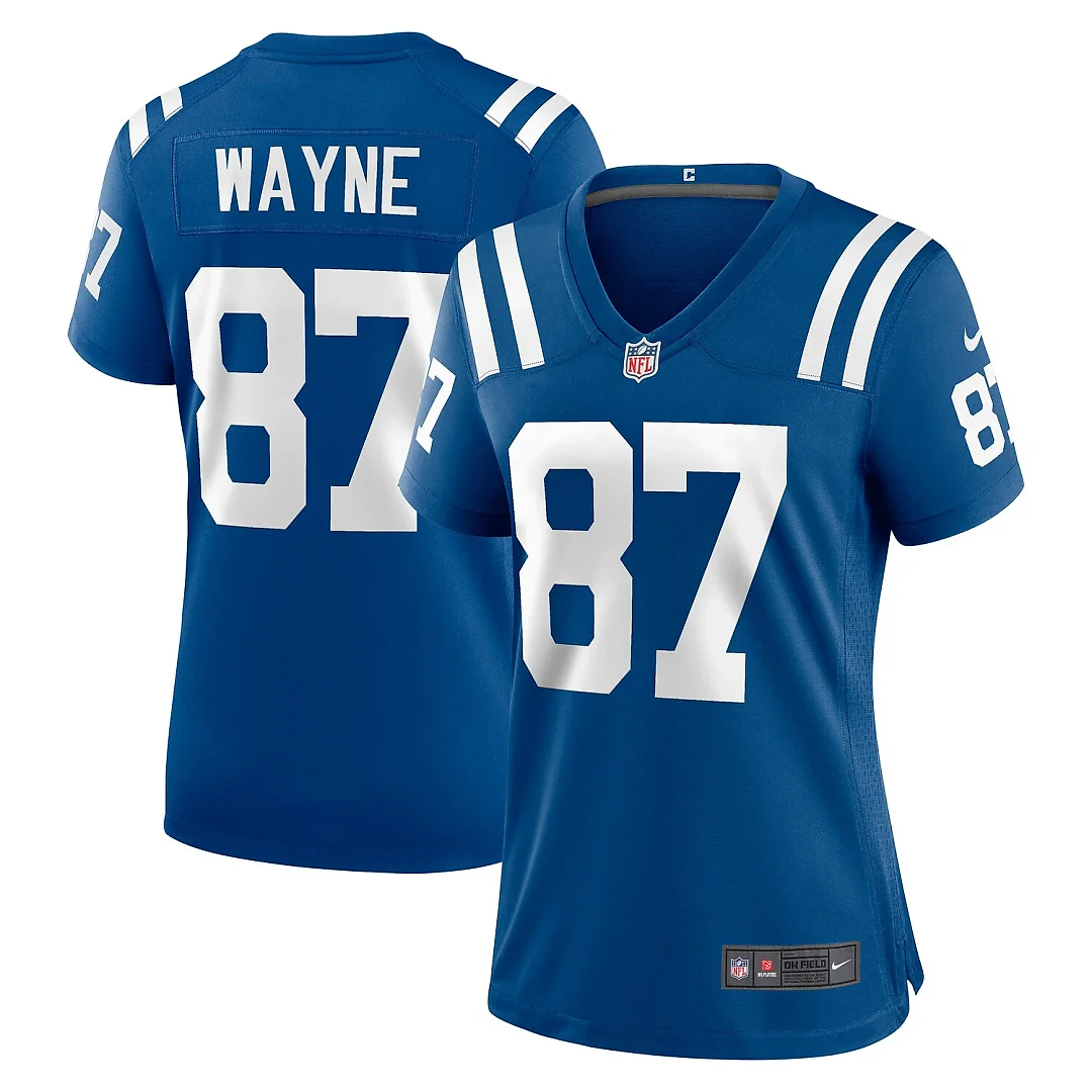Zennovawear Reggie Wayne Indianapolis Colts Women's Retired Player Game Jersey - Royal