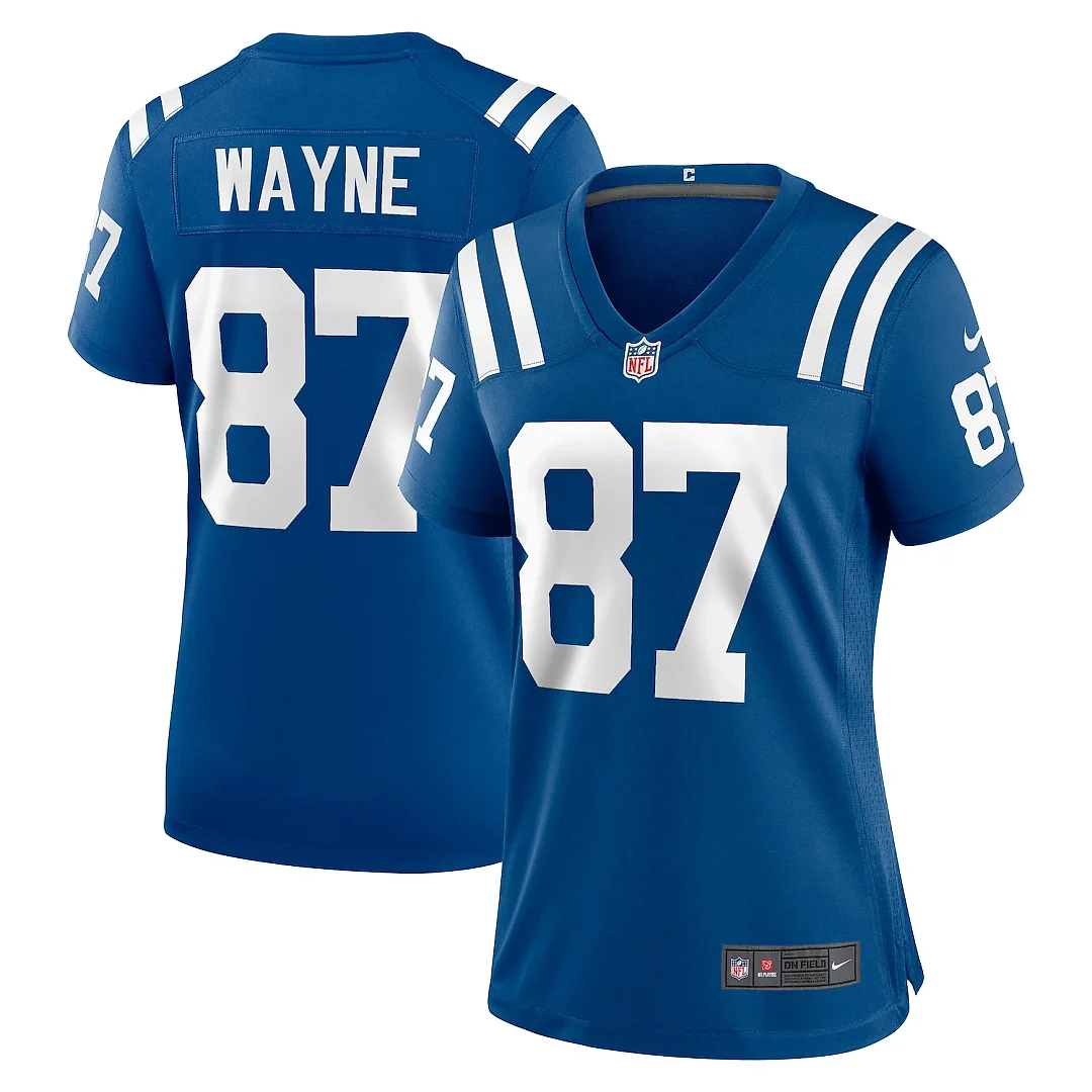 Zennovawear Reggie Wayne Indianapolis Colts Women's Retired Player Game Jersey - Royal