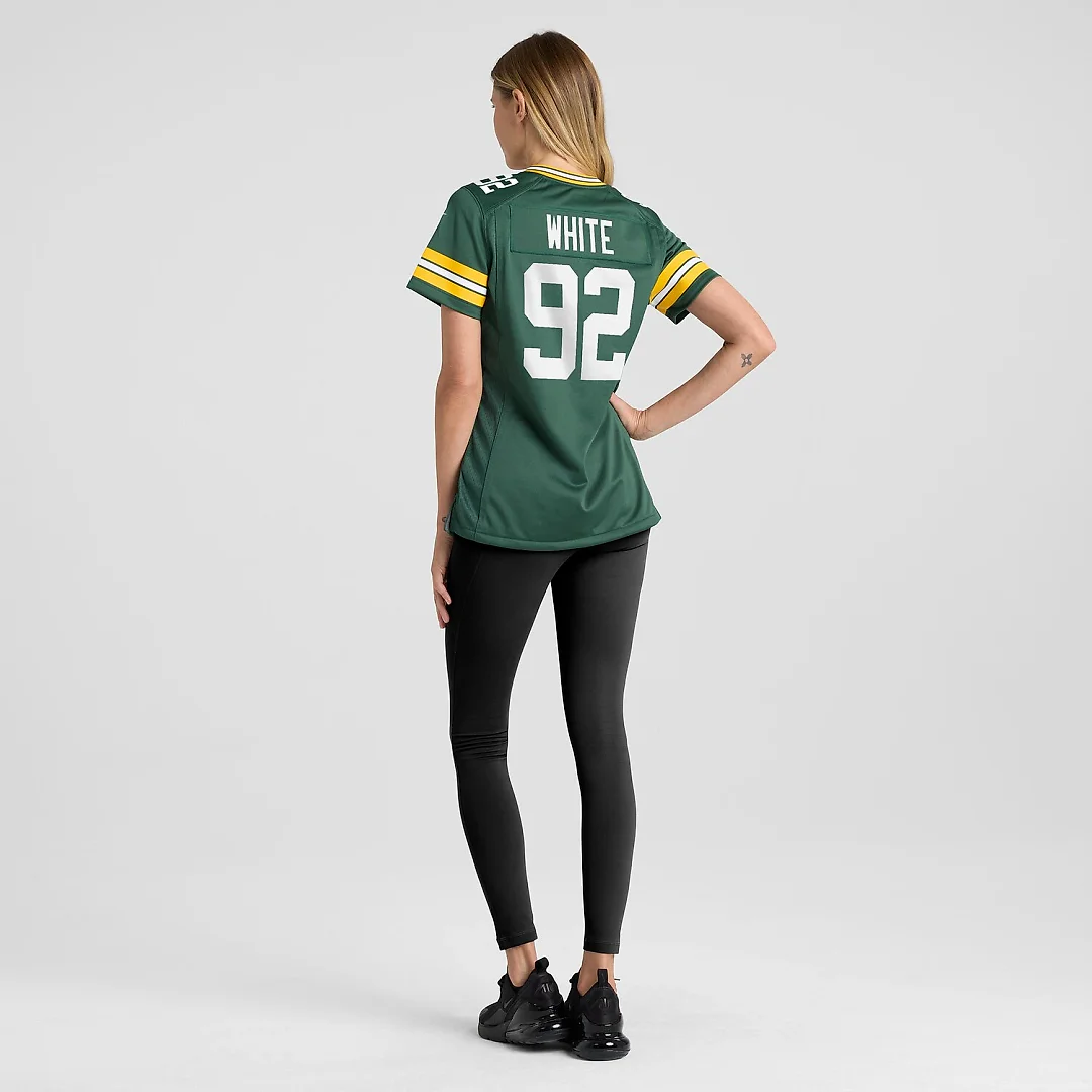 Zennovawear Reggie White Green Bay Packers Women's Game Retired Player Jersey - Green
