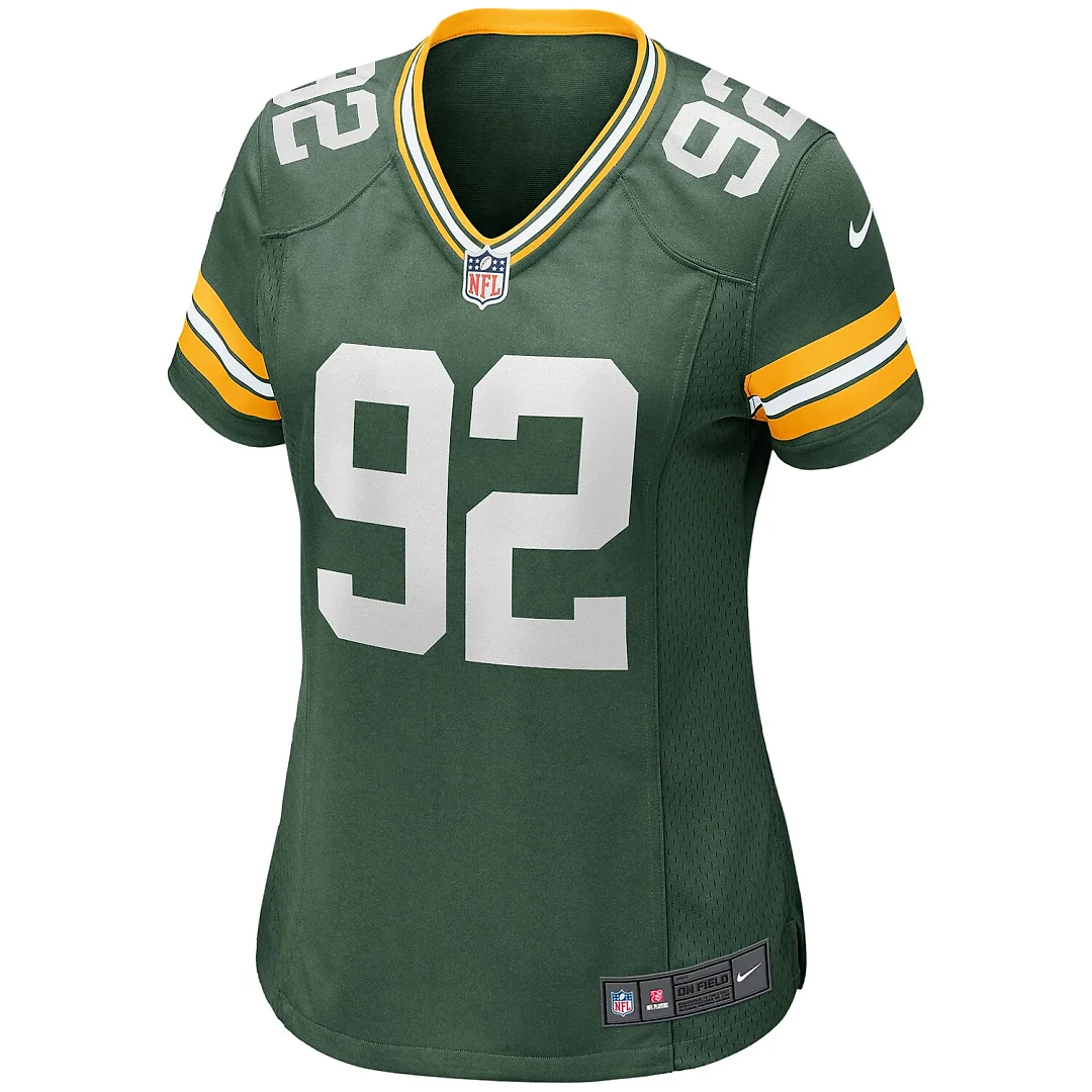 Zennovawear Reggie White Green Bay Packers Women's Game Retired Player Jersey - Green