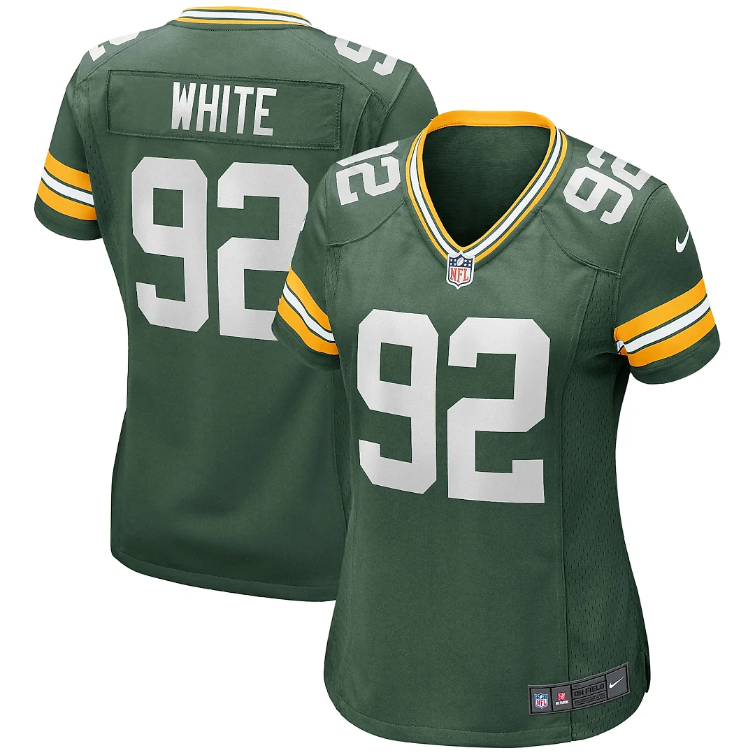 Zennovawear Reggie White Green Bay Packers Women's Game Retired Player Jersey - Green