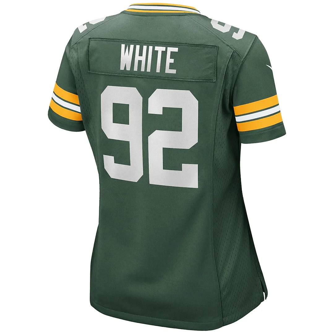 Zennovawear Reggie White Green Bay Packers Women's Game Retired Player Jersey - Green