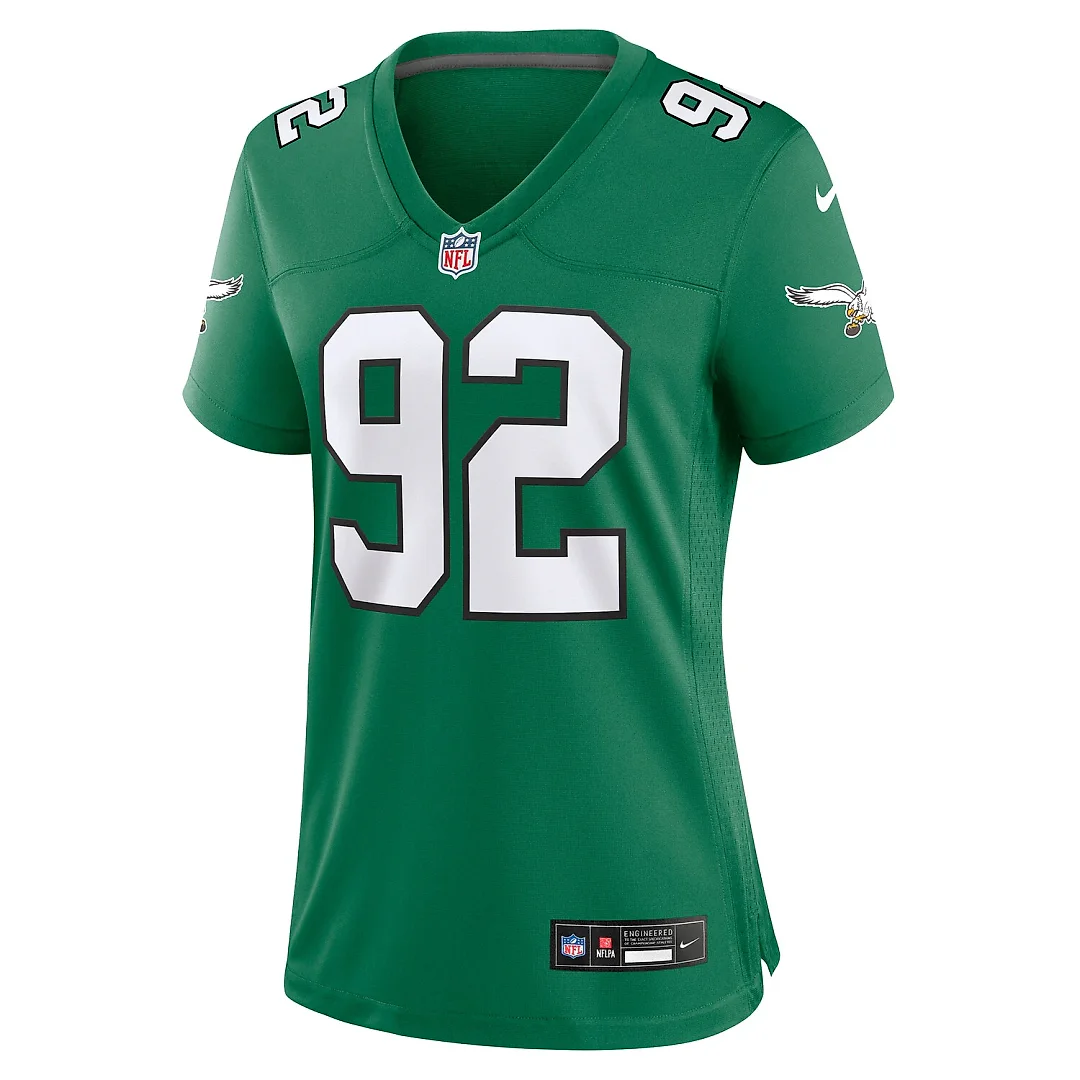 Zennovawear Reggie White Philadelphia Eagles Women's Alternate Game Jersey - Kelly Green
