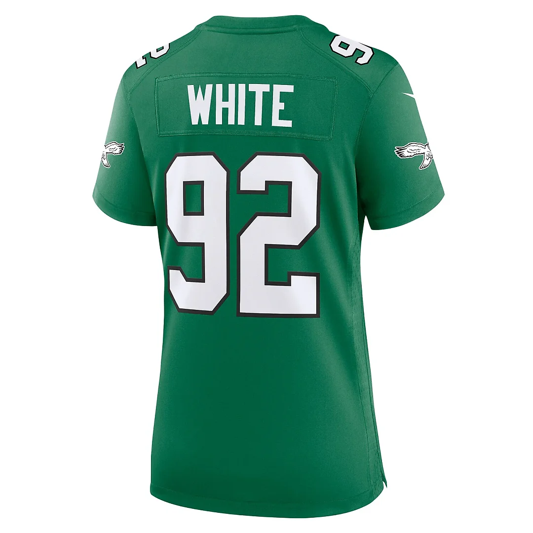 Zennovawear Reggie White Philadelphia Eagles Women's Alternate Game Jersey - Kelly Green