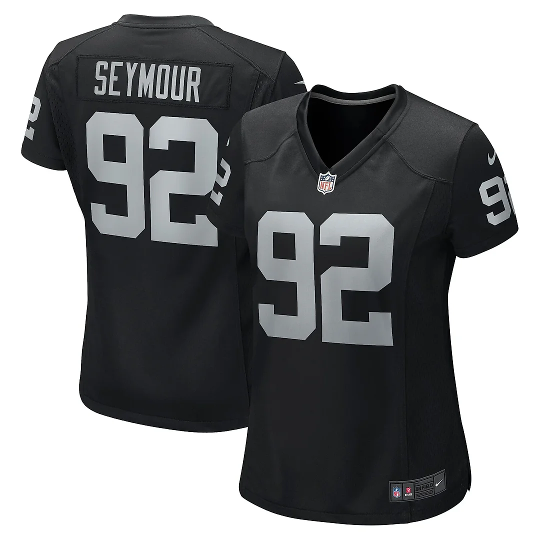 Zennovawear Richard Seymour Las Vegas Raiders Women's Retired Player Game Jersey - Black