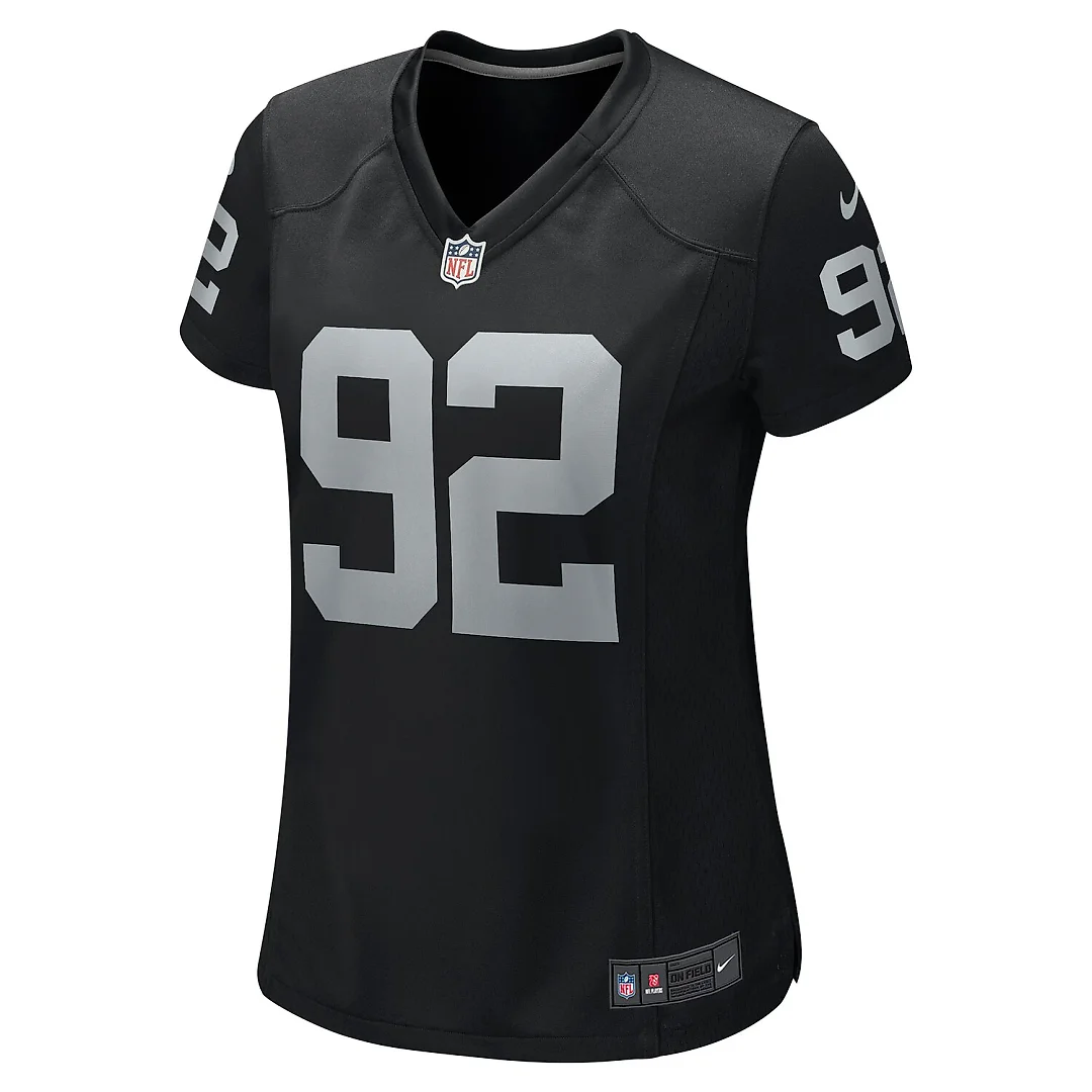 Zennovawear Richard Seymour Las Vegas Raiders Women's Retired Player Game Jersey - Black