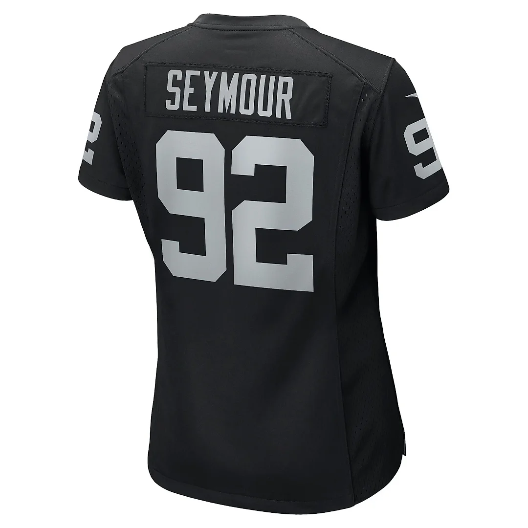 Zennovawear Richard Seymour Las Vegas Raiders Women's Retired Player Game Jersey - Black