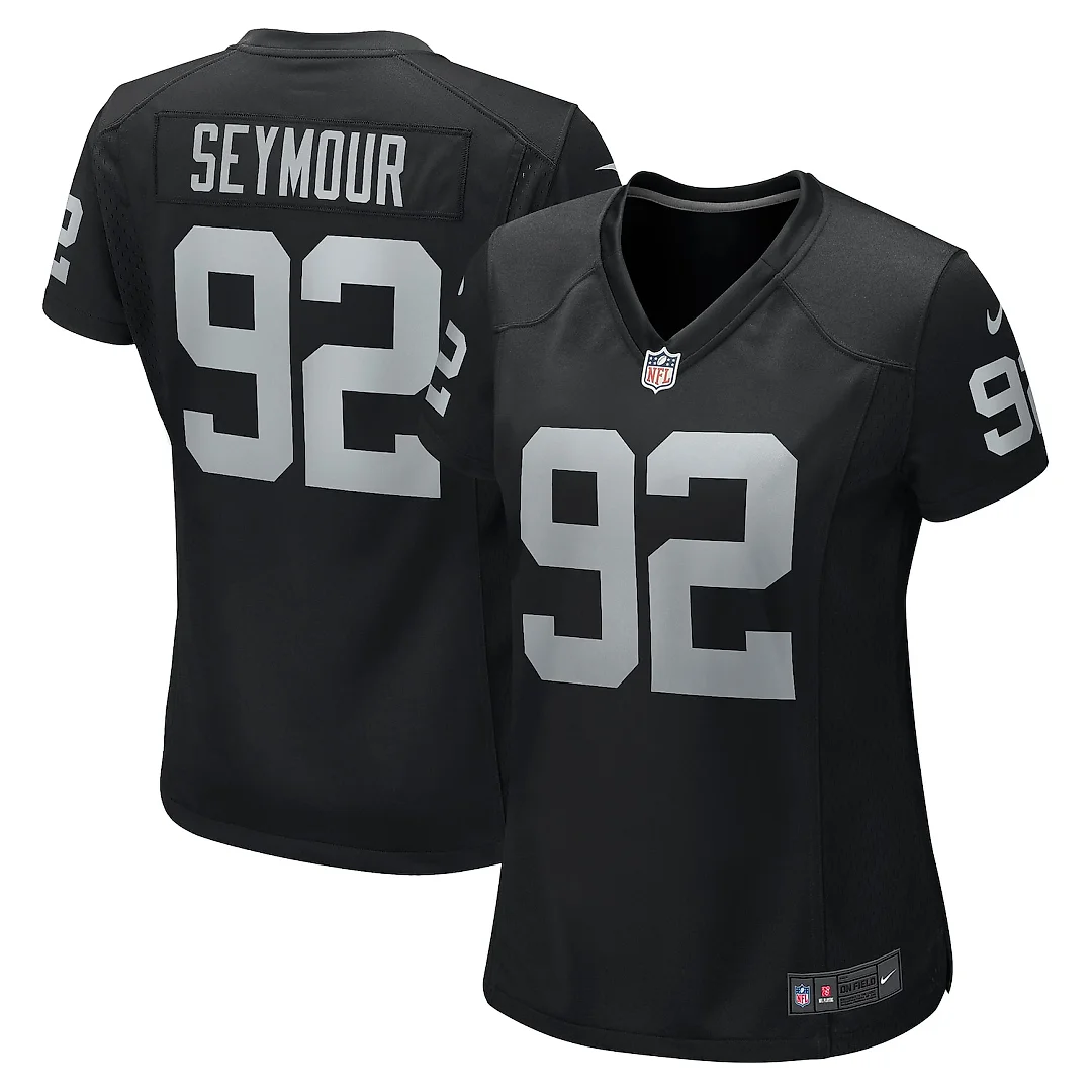 Zennovawear Richard Seymour Las Vegas Raiders Women's Retired Player Game Jersey - Black