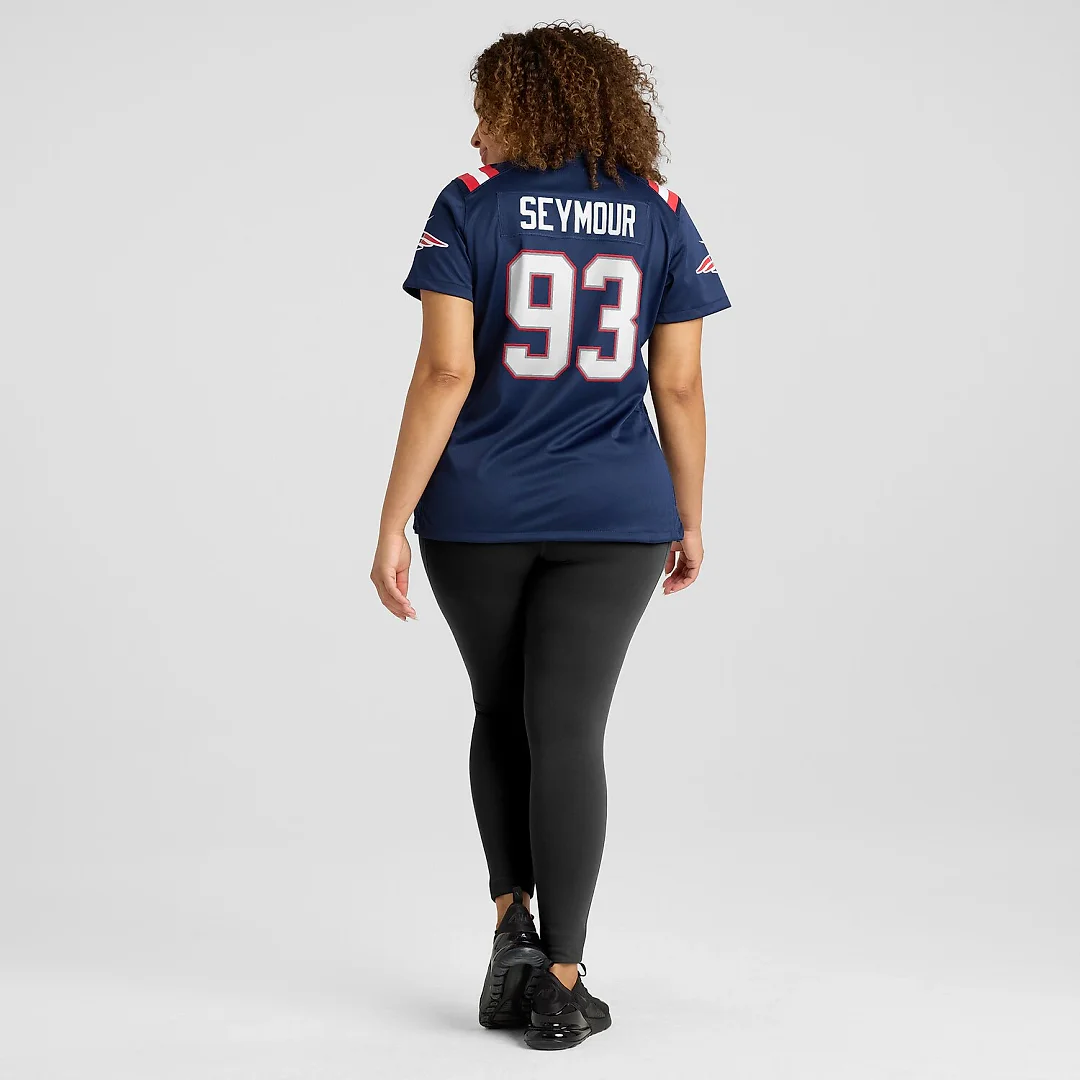 Zennovawear Richard Seymour New England Patriots Women's Retired Player Game Jersey - Navy