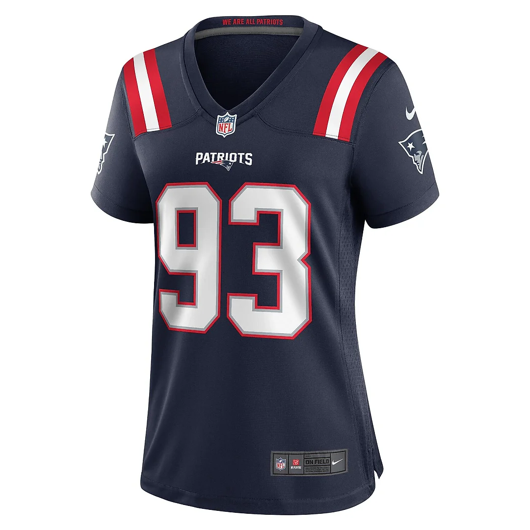 Zennovawear Richard Seymour New England Patriots Women's Retired Player Game Jersey - Navy