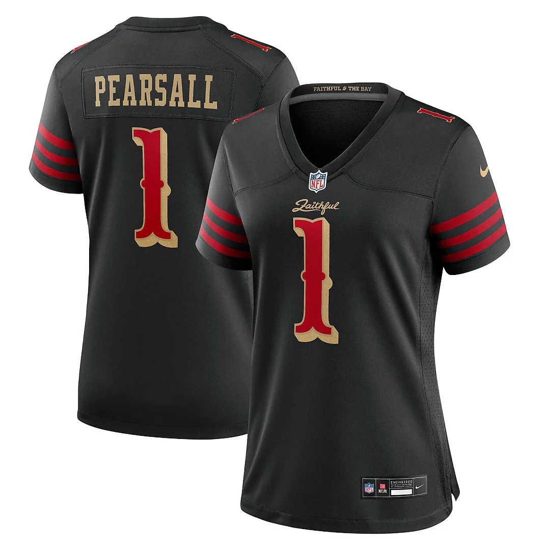 Zennovawear Ricky Pearsall San Francisco 49ers Women's 2025 Rivalries Collection Game Jersey - Black