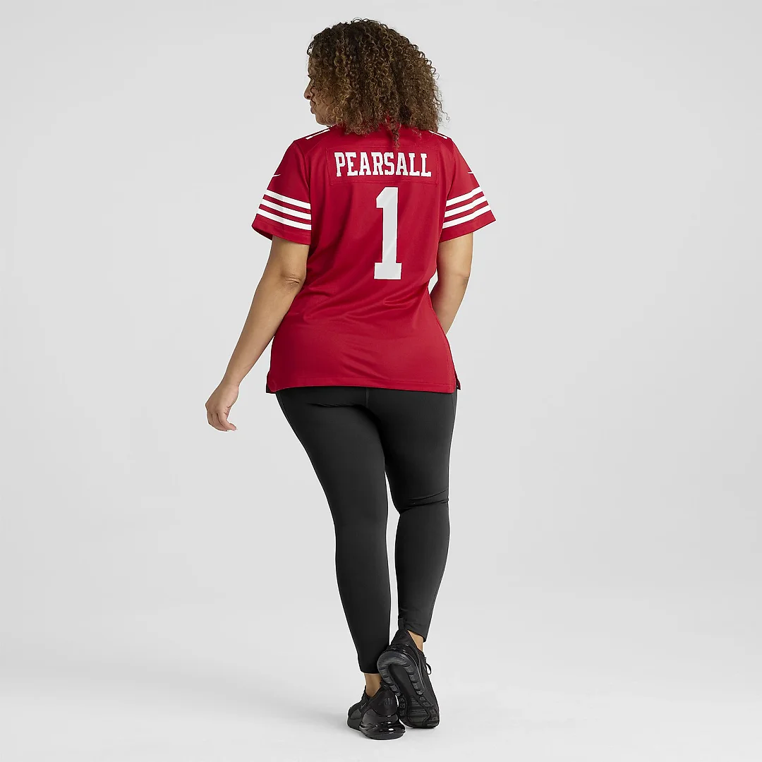 Zennovawear Ricky Pearsall San Francisco 49ers Women's Team Game Jersey - Scarlet