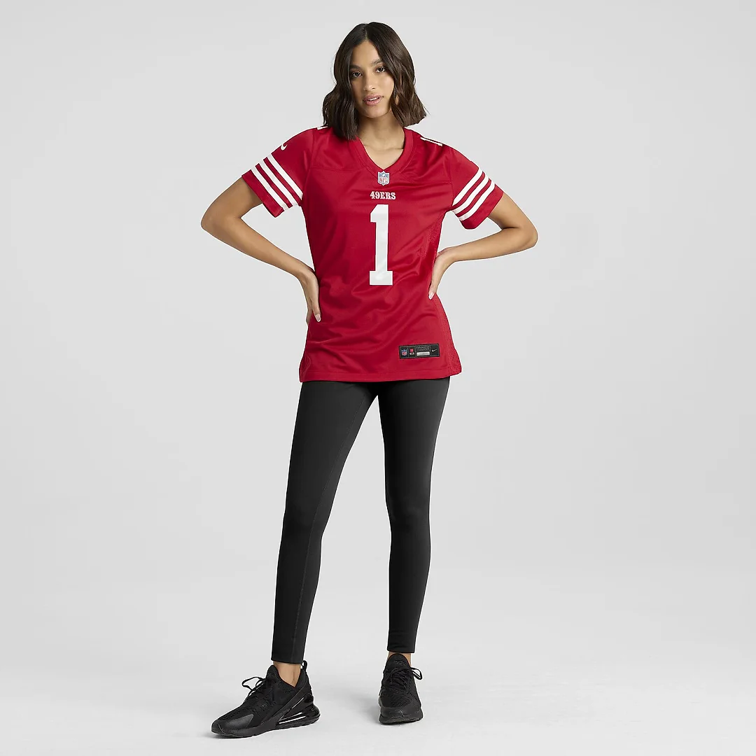 Zennovawear Ricky Pearsall San Francisco 49ers Women's Team Game Jersey - Scarlet