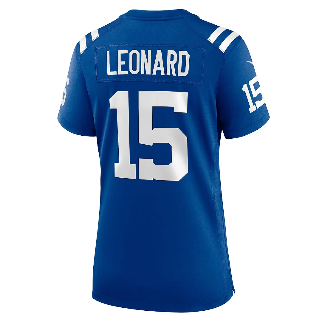 Zennovawear Riley Leonard Indianapolis Colts Women's Team Game Jersey - Royal