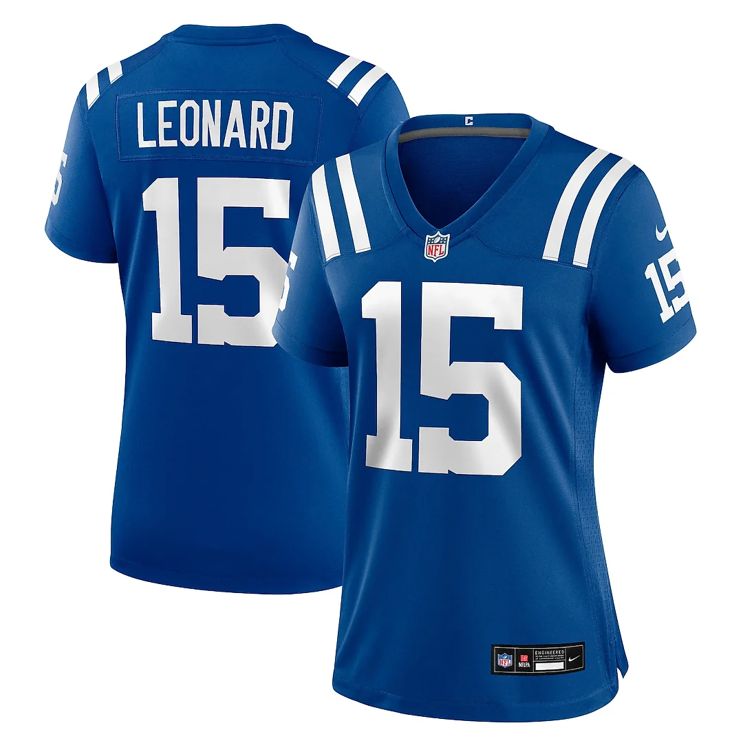 Zennovawear Riley Leonard Indianapolis Colts Women's Team Game Jersey - Royal