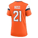 Zennovawear Riley Moss Denver Broncos Women's Team Game Jersey - Orange