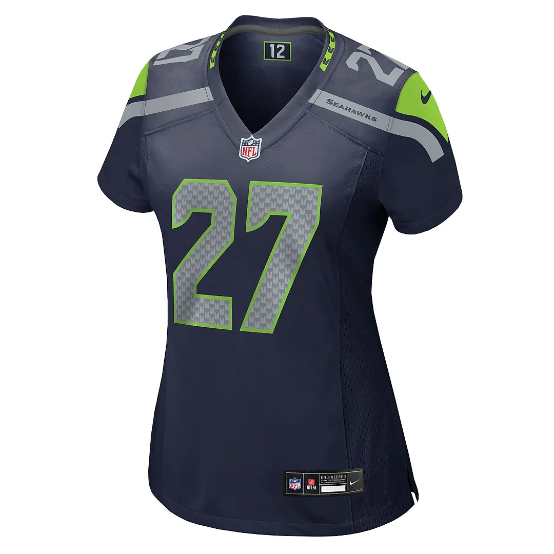 Zennovawear Riq Woolen Seattle Seahawks Women's Team Game Jersey - College Navy