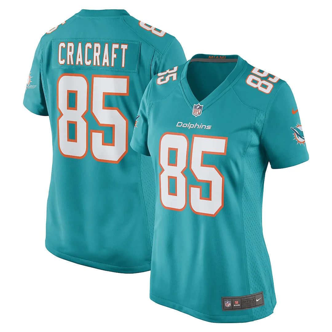 Zennovawear River Cracraft Miami Dolphins Women's Game Player Jersey - Aqua