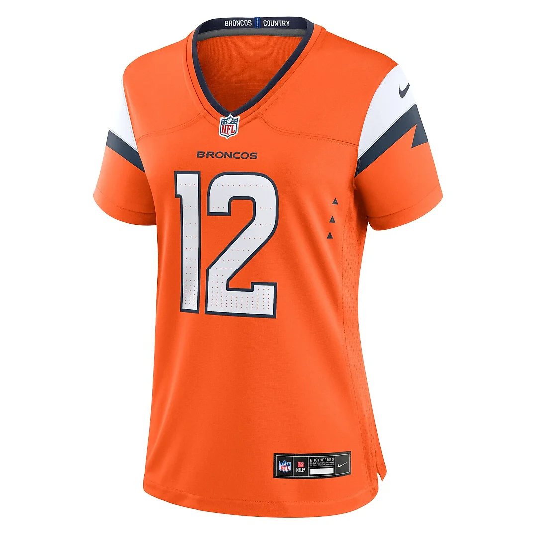 Zennovawear RJ Harvey Denver Broncos Women's Team Game Jersey - Orange