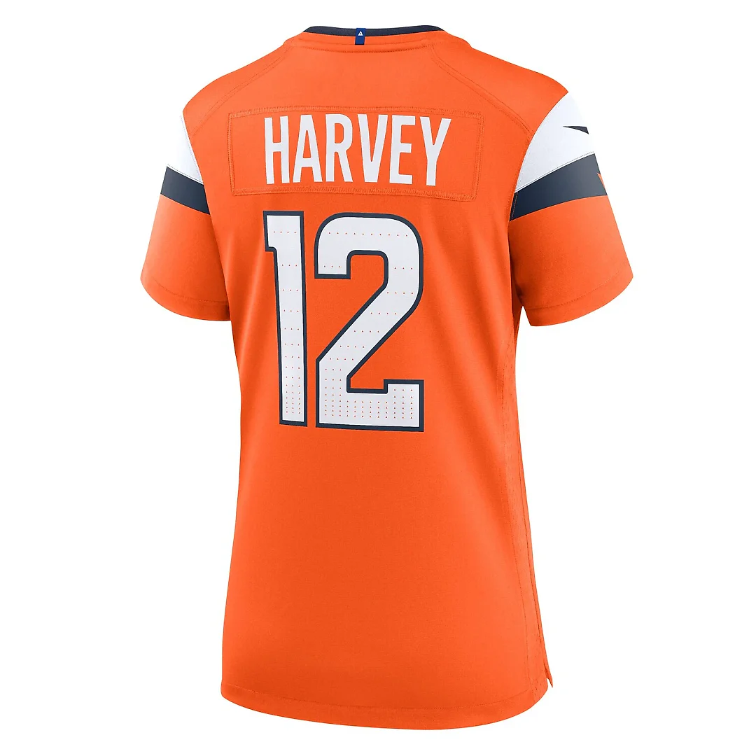 Zennovawear RJ Harvey Denver Broncos Women's Team Game Jersey - Orange