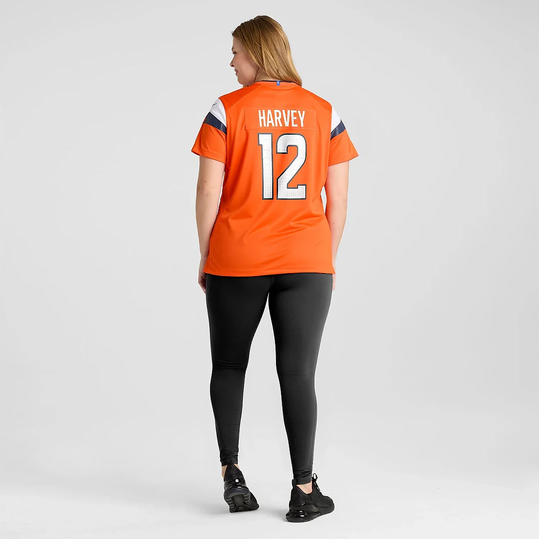 Zennovawear RJ Harvey Denver Broncos Women's Team Game Jersey - Orange
