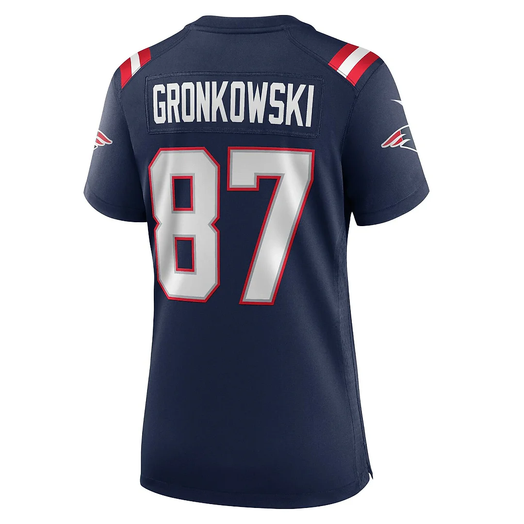 Zennovawear Rob Gronkowski New England Patriots Women's Team Retired Player Game Jersey - Navy