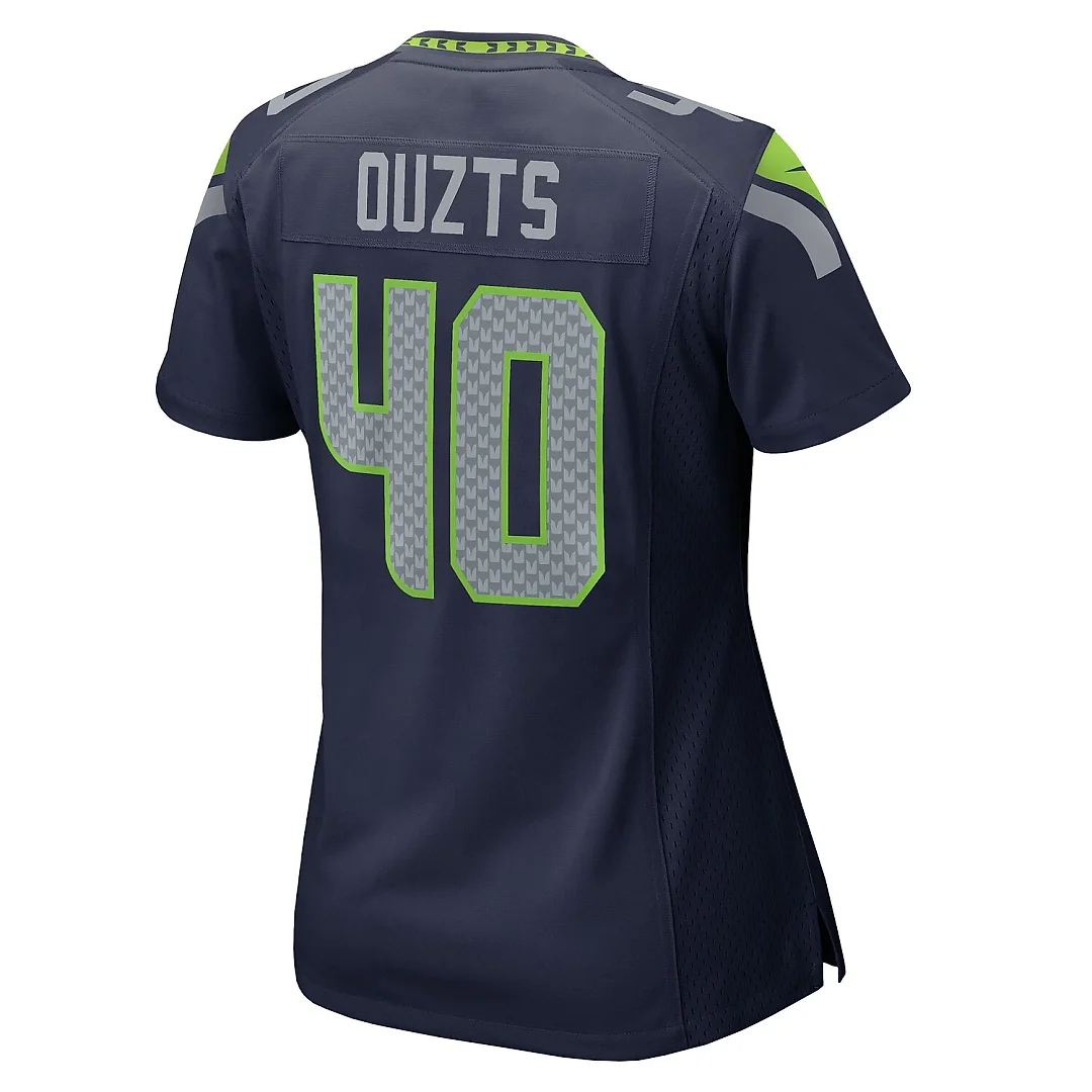 Zennovawear Robbie Ouzts Seattle Seahawks Women's Team Game Jersey - College Navy
