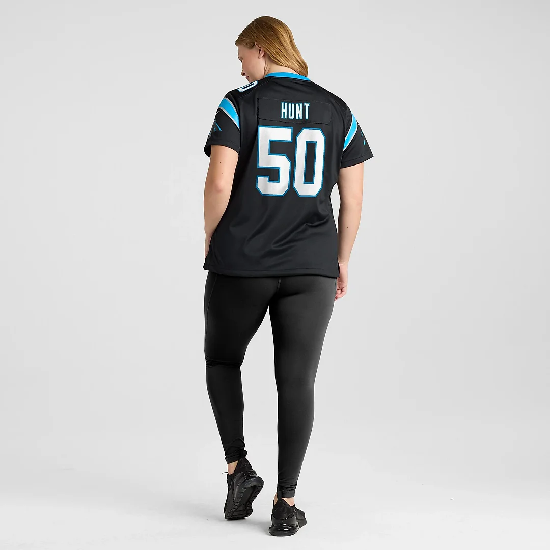 Zennovawear Robert Hunt Carolina Panthers Women's Game Jersey - Black