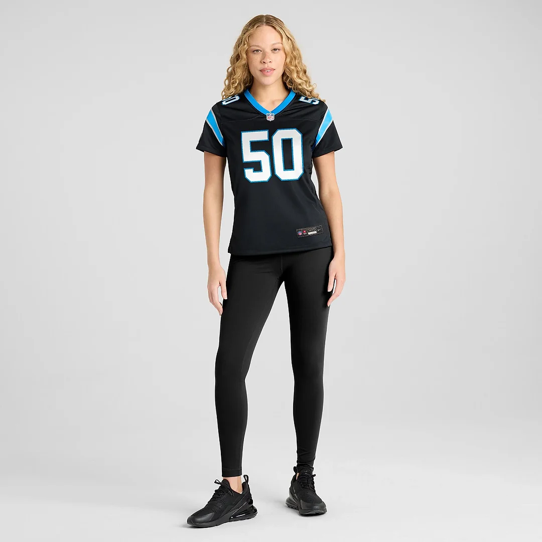 Zennovawear Robert Hunt Carolina Panthers Women's Game Jersey - Black