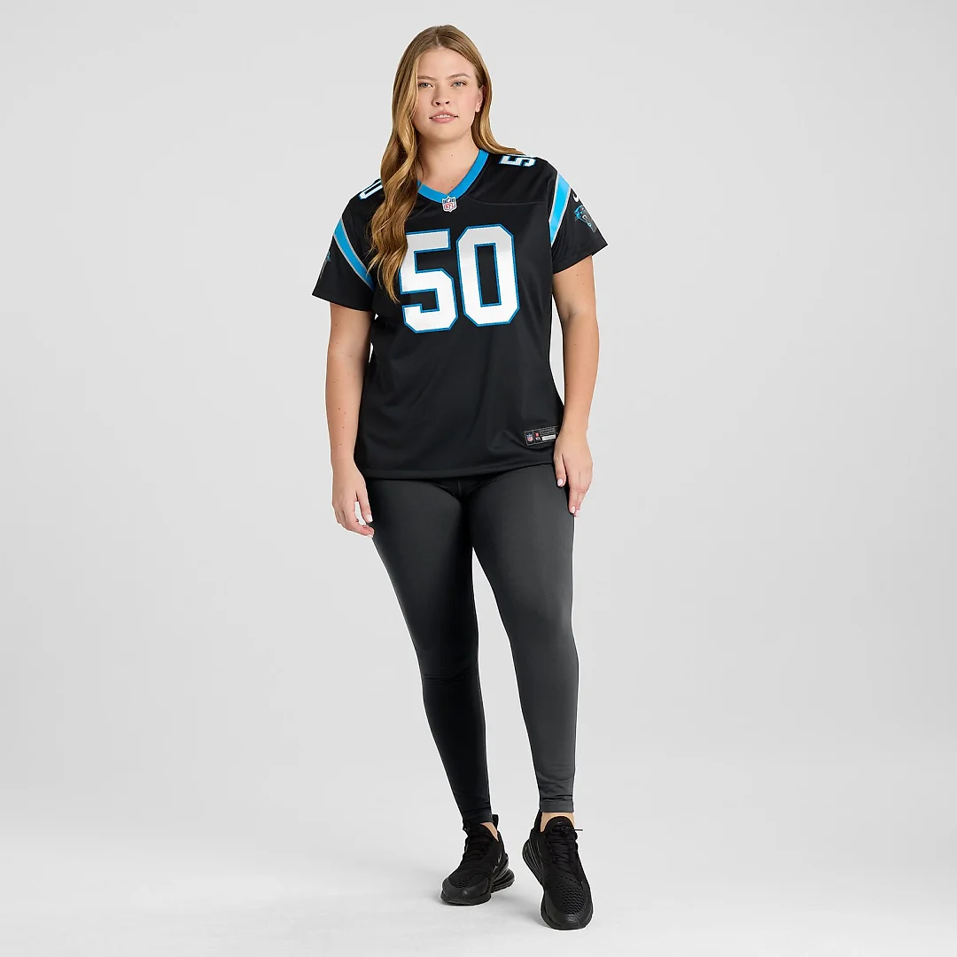 Zennovawear Robert Hunt Carolina Panthers Women's Game Jersey - Black