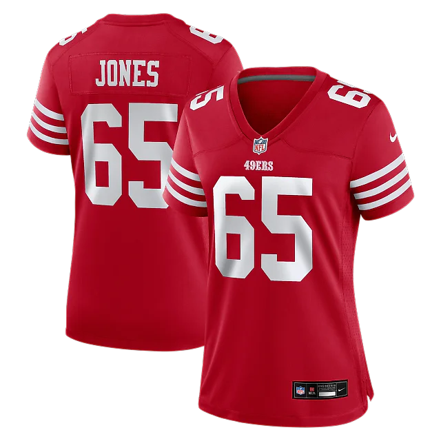 Zennovawear Robert Jones San Francisco 49ers Women's Team Game Jersey - Scarlet