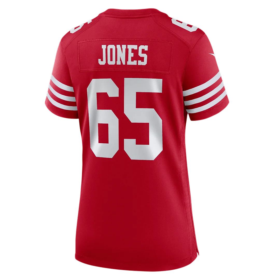 Zennovawear Robert Jones San Francisco 49ers Women's Team Game Jersey - Scarlet