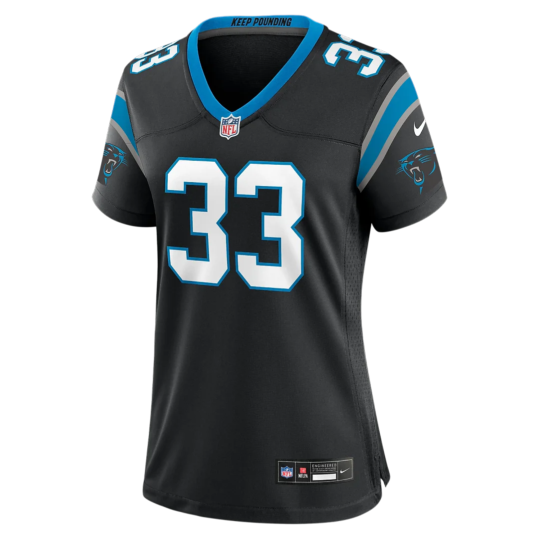 Zennovawear Robert Rochell Carolina Panthers Women's Team Game Jersey - Black