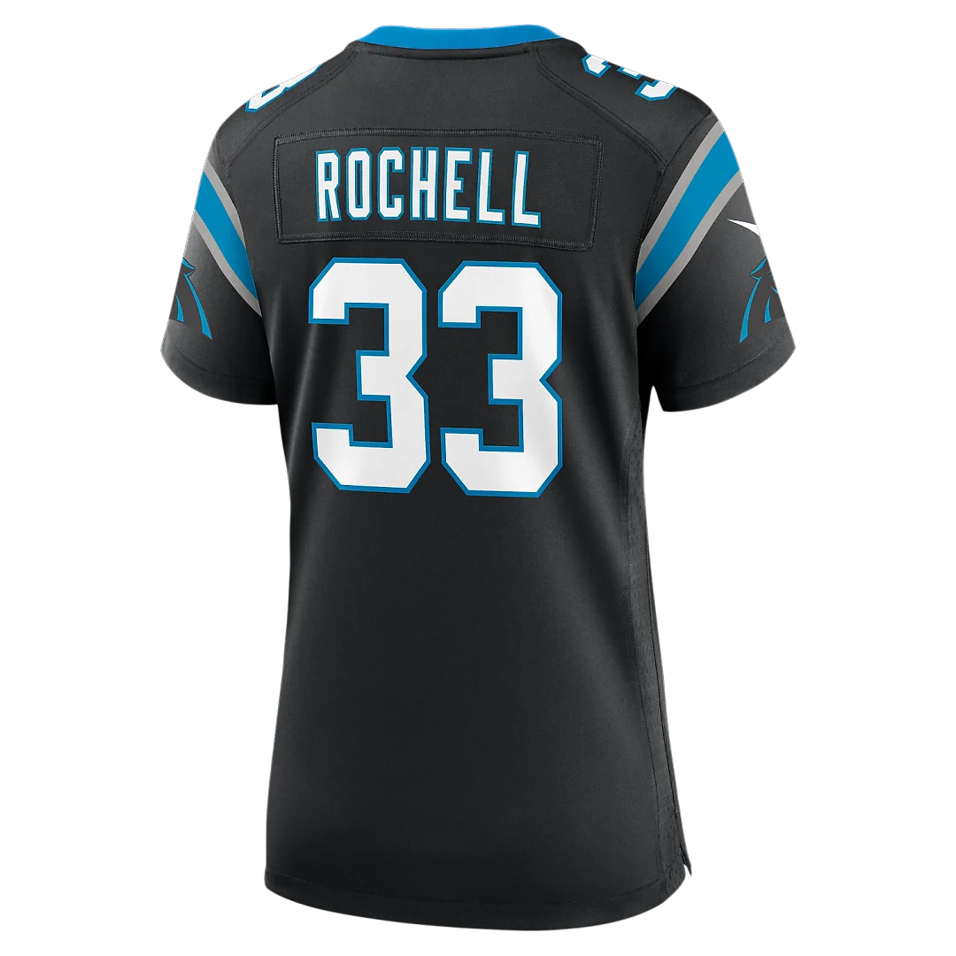 Zennovawear Robert Rochell Carolina Panthers Women's Team Game Jersey - Black