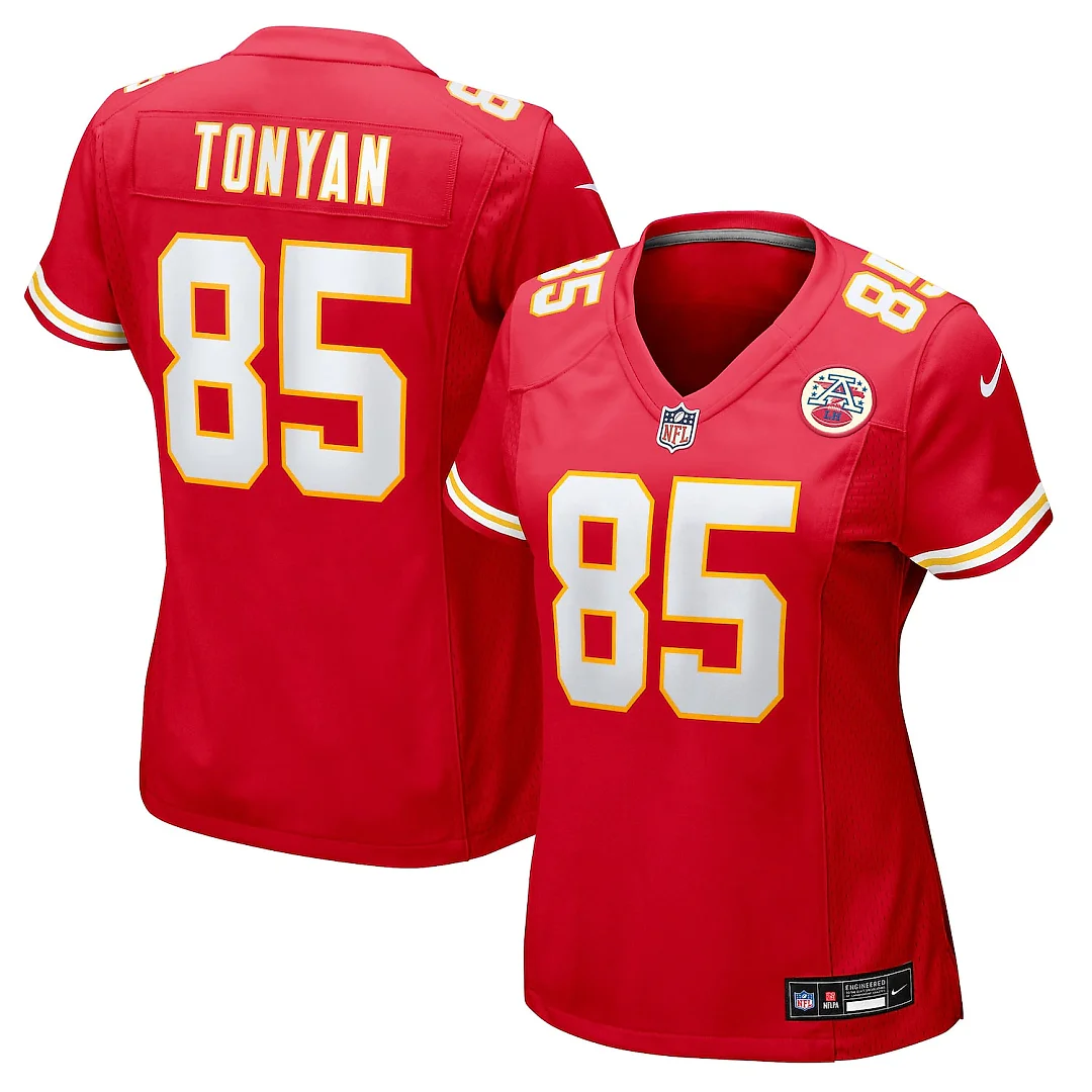 Zennovawear Robert Tonyan Kansas City Chiefs Women's Team Game Jersey - Red