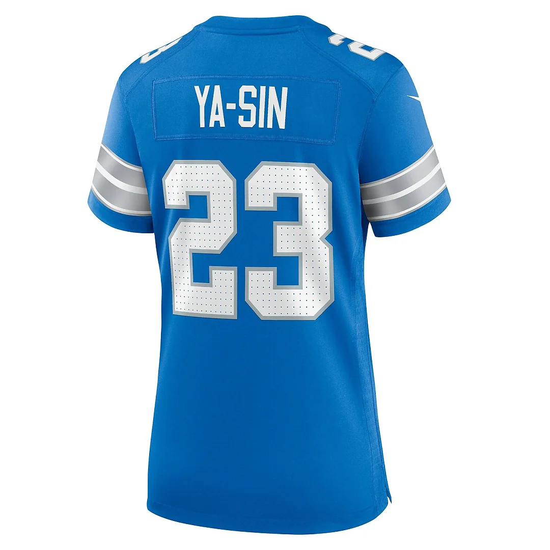 Zennovawear Rock Ya-Sin Detroit Lions Women's Team Game Jersey - Blue
