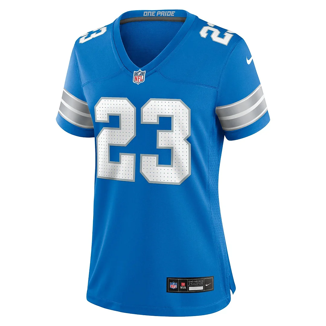 Zennovawear Rock Ya-Sin Detroit Lions Women's Team Game Jersey - Blue