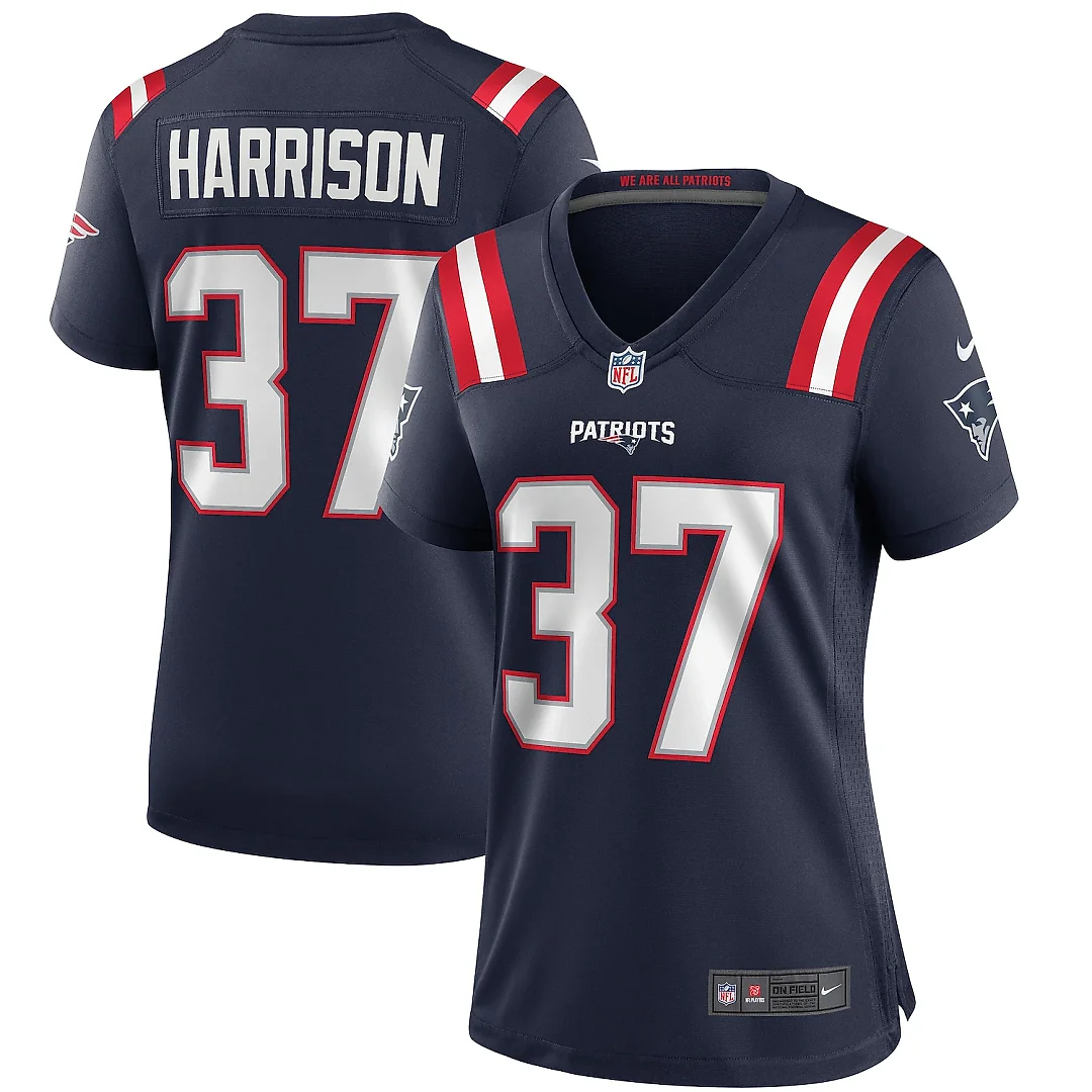 Zennovawear Rodney Harrison New England Patriots Women's Game Retired Player Jersey - Navy