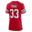 Zennovawear Roger Craig San Francisco 49ers Women's Team Retired Game Jersey - Scarlet