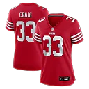 Zennovawear Roger Craig San Francisco 49ers Women's Team Retired Game Jersey - Scarlet