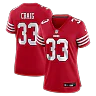 Zennovawear Roger Craig San Francisco 49ers Women's Team Retired Game Jersey - Scarlet