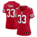 Zennovawear Roger Craig San Francisco 49ers Women's Team Retired Game Jersey - Scarlet