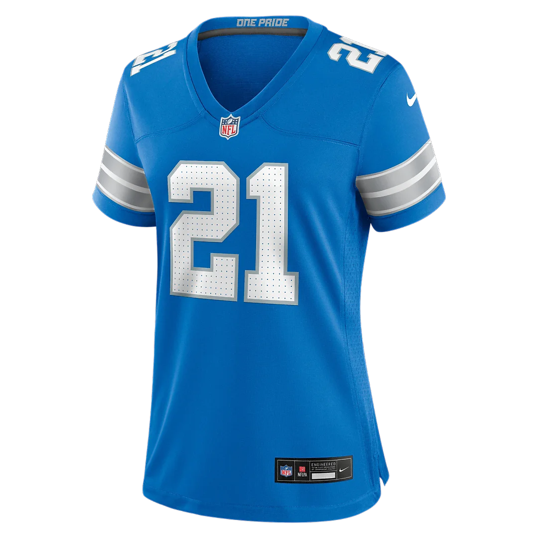 Zennovawear Roger McCreary Detroit Lions Women's Team Game Jersey - Blue