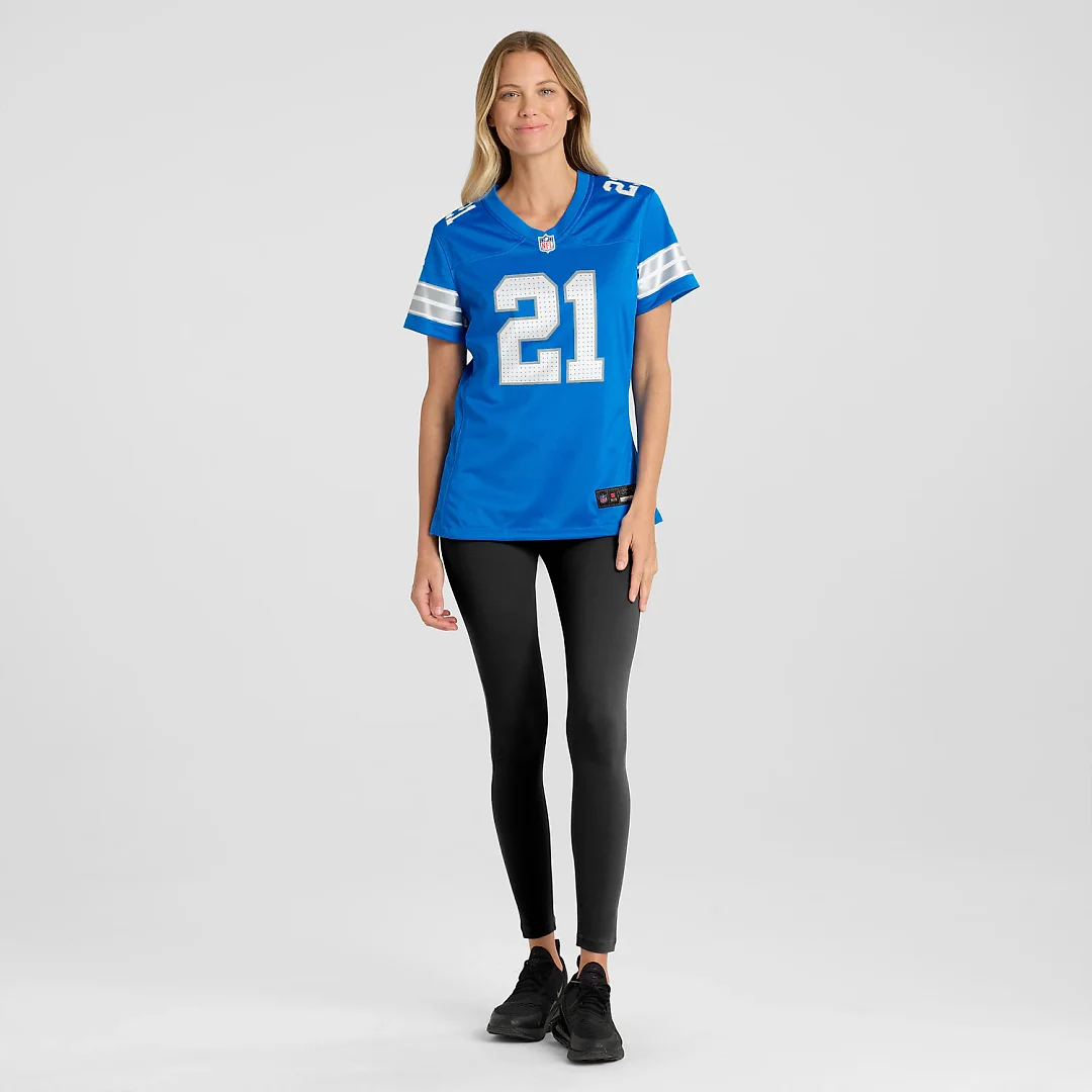Zennovawear Roger McCreary Detroit Lions Women's Team Game Jersey - Blue