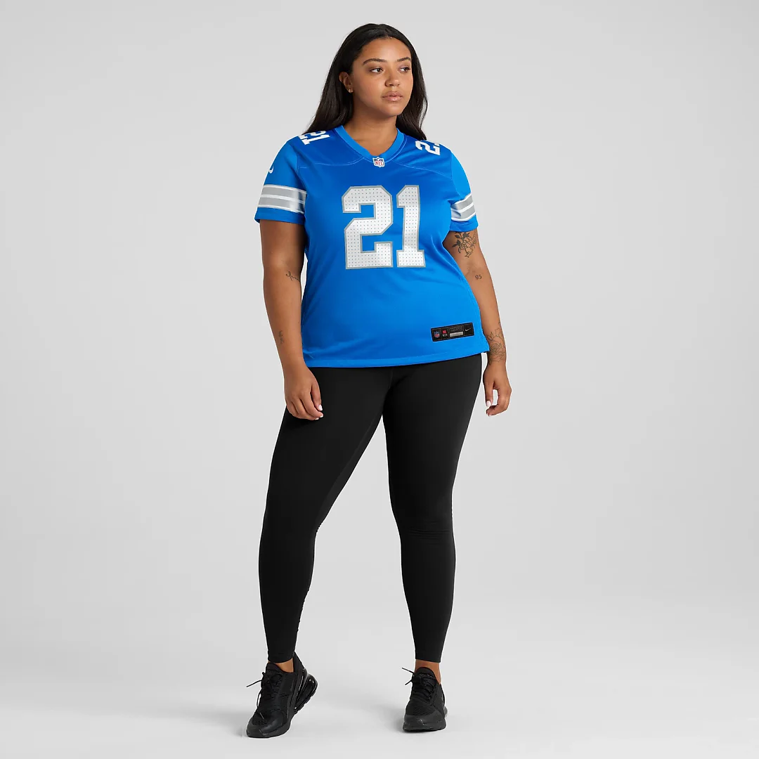 Zennovawear Roger McCreary Detroit Lions Women's Team Game Jersey - Blue