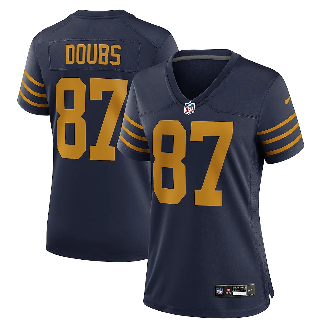 Zennovawear Romeo Doubs Green Bay Packers Women's The 1923 Classic Game Jersey - Navy