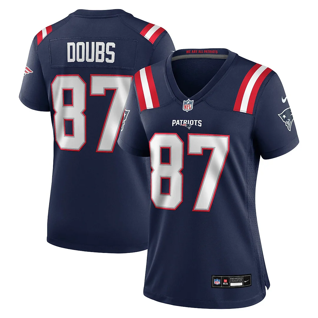 Zennovawear Romeo Doubs New England Patriots Women's Game Jersey - Navy