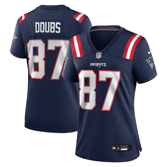 Zennovawear Romeo Doubs New England Patriots Women's Game Jersey - Navy
