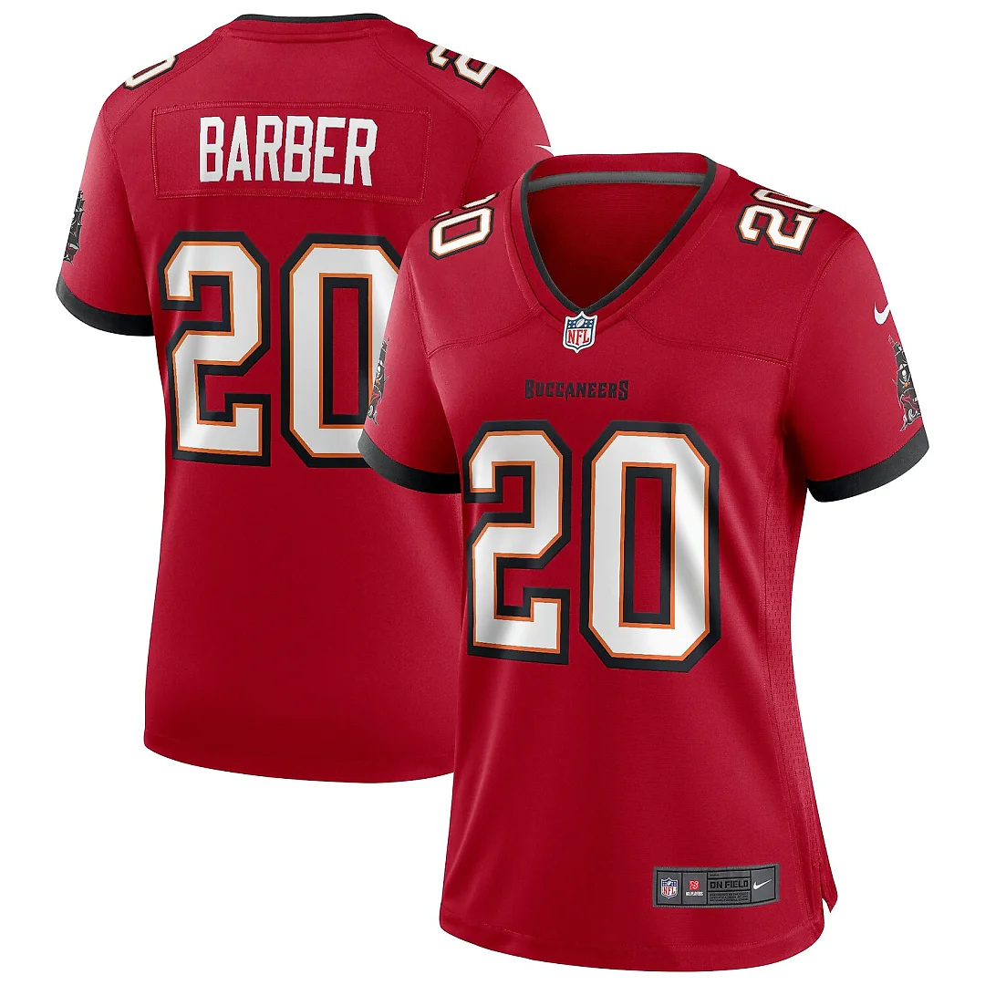 Zennovawear Ronde Barber Tampa Bay Buccaneers Women's Game Retired Player Jersey - Red